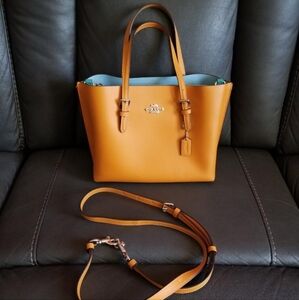 Orange Coach Mollie Tote